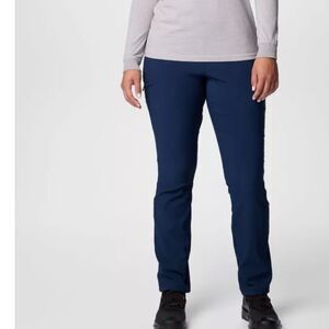 Blue Straight Leg Tailored Fit Pants